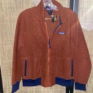 Patagonia brown woolyester fleece jacket size small